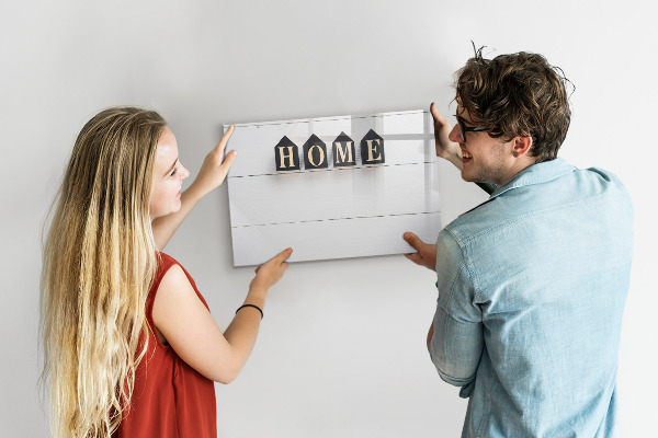 Memobord van glas met print inclusief neodymium magneten Stijlvol fotobord voor in huis