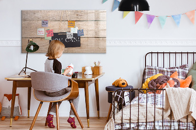 Decoratief glazen wandbord beschrijfbaar en magnetisch Creatief moodboard voor foto's en notities