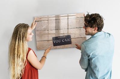 Decoratief glazen wandbord beschrijfbaar en magnetisch Creatief moodboard voor foto's en notities