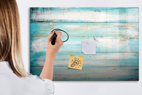 Memobord van glas met print inclusief neodymium magneten Een kleurrijk prikbord voor notities en foto's