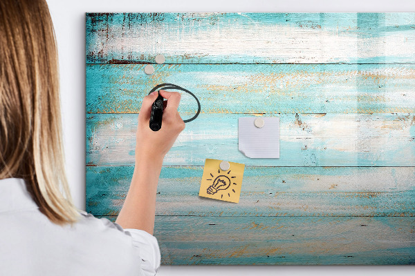 Memobord van glas met print inclusief neodymium magneten Een kleurrijk prikbord voor notities en foto's