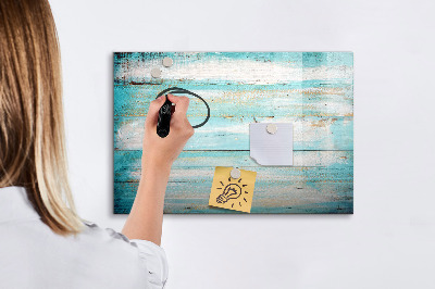 Memobord van glas met print inclusief neodymium magneten Een kleurrijk prikbord voor notities en foto's