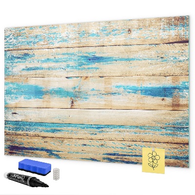 Decoratief glazen wandbord beschrijfbaar en magnetisch Stijlvol bord voor foto's en notities
