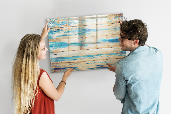 Decoratief glazen wandbord beschrijfbaar en magnetisch Stijlvol bord voor foto's en notities