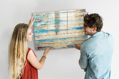 Decoratief glazen wandbord beschrijfbaar en magnetisch Stijlvol bord voor foto's en notities
