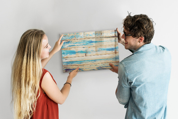 Decoratief glazen wandbord beschrijfbaar en magnetisch Stijlvol bord voor foto's en notities