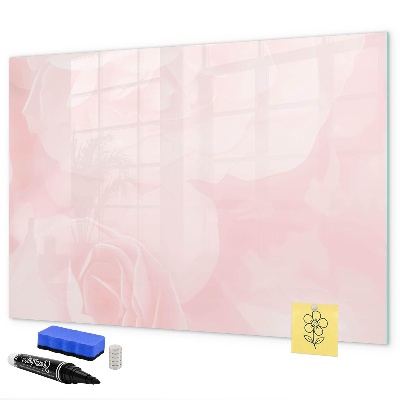 Memobord van glas met print inclusief neodymium magneten Een prikbord voor het presenteren van herinneringen en foto's
