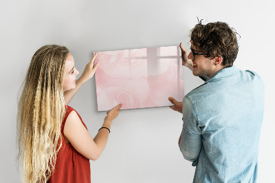 Memobord van glas met print inclusief neodymium magneten Een prikbord voor het presenteren van herinneringen en foto's