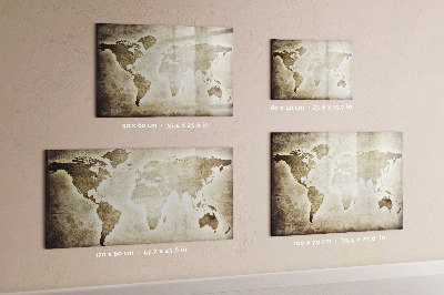 Decoratief glazen wandbord beschrijfbaar en magnetisch Herinneringskaart met persoonlijke foto's
