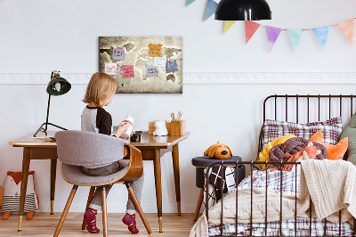 Decoratief glazen wandbord beschrijfbaar en magnetisch Herinneringskaart met persoonlijke foto's