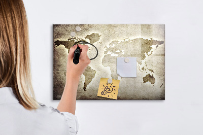 Decoratief glazen wandbord beschrijfbaar en magnetisch Herinneringskaart met persoonlijke foto's