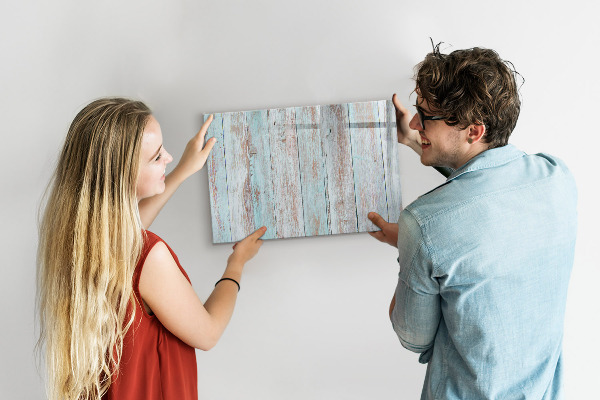 Memobord van glas met print inclusief neodymium magneten Een prikbord voor het ophangen van herinneringen en notities.