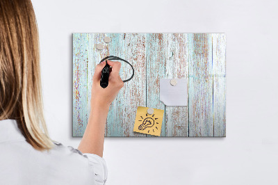 Memobord van glas met print inclusief neodymium magneten Een prikbord voor het ophangen van herinneringen en notities.