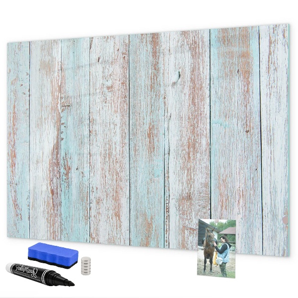 Memobord van glas met print inclusief neodymium magneten Een prikbord voor het ophangen van herinneringen en notities.