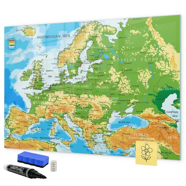 Een kaart van Europa voor persoonlijke herinneringen