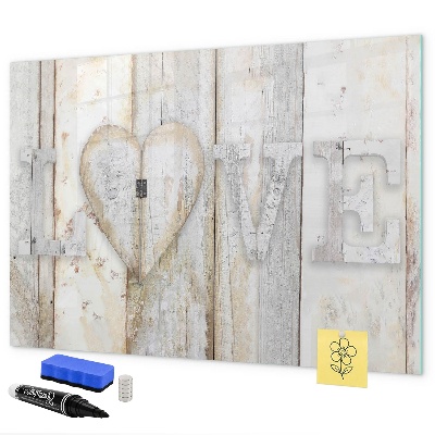 Memobord van glas met print inclusief neodymium magneten Een prikbord voor foto's en herinneringen.
