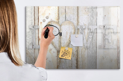 Memobord van glas met print inclusief neodymium magneten Een prikbord voor foto's en herinneringen.