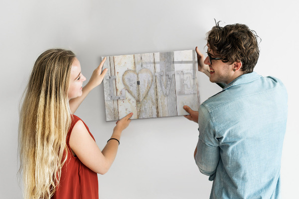 Memobord van glas met print inclusief neodymium magneten Een prikbord voor foto's en herinneringen.