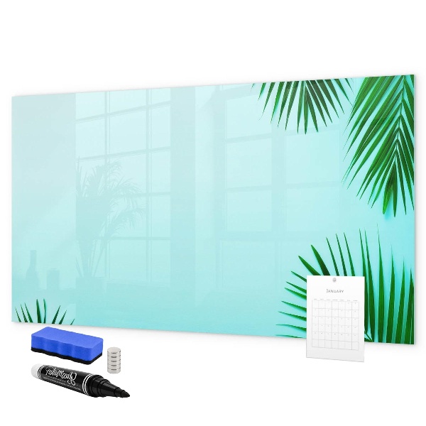 Memobord van glas met print inclusief neodymium magneten Een gezellige plek voor het creëren van herinneringen.