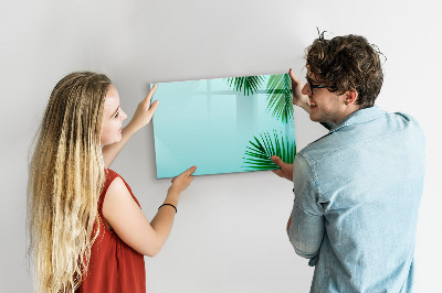 Memobord van glas met print inclusief neodymium magneten Een gezellige plek voor het creëren van herinneringen.