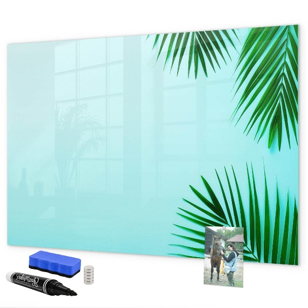 Memobord van glas met print inclusief neodymium magneten Een gezellige plek voor het creëren van herinneringen.