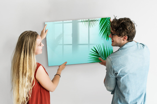 Memobord van glas met print inclusief neodymium magneten Een gezellige plek voor het creëren van herinneringen.