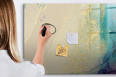 Memobord van glas met print inclusief neodymium magneten Een stijlvol bord voor notities en foto's