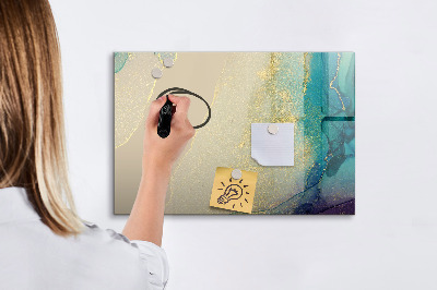 Memobord van glas met print inclusief neodymium magneten Een stijlvol bord voor notities en foto's