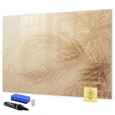 Decoratief glazen wandbord beschrijfbaar en magnetisch Notitiebord met accessoires