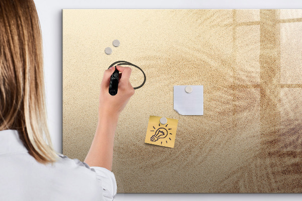 Decoratief glazen wandbord beschrijfbaar en magnetisch Notitiebord met accessoires