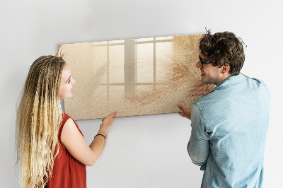 Decoratief glazen wandbord beschrijfbaar en magnetisch Notitiebord met accessoires