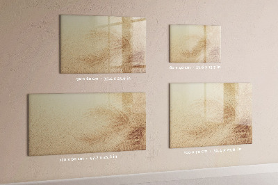 Decoratief glazen wandbord beschrijfbaar en magnetisch Notitiebord met accessoires