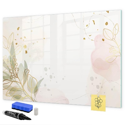 Memobord van glas met print inclusief neodymium magneten Een stijlvol bord voor het presenteren van foto's