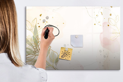 Memobord van glas met print inclusief neodymium magneten Een stijlvol bord voor het presenteren van foto's