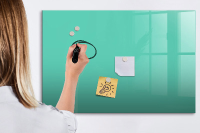 Memobord van glas met print inclusief neodymium magneten Een kleurrijk prikbord voor notities en foto's