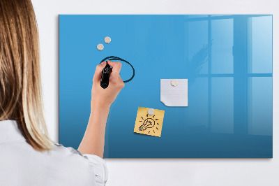 Decoratief glazen wandbord beschrijfbaar en magnetisch Een kleurrijk prikbord voor notities en foto's