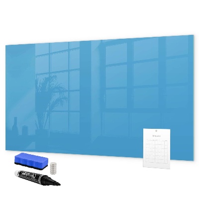 Decoratief glazen wandbord beschrijfbaar en magnetisch Een kleurrijk prikbord voor notities en foto's