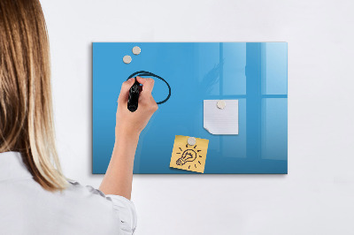 Decoratief glazen wandbord beschrijfbaar en magnetisch Een kleurrijk prikbord voor notities en foto's