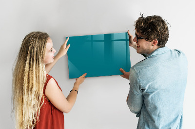 Memobord van glas met print inclusief neodymium magneten Een kleurrijk prikbord voor notities en foto's
