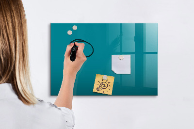 Memobord van glas met print inclusief neodymium magneten Een kleurrijk prikbord voor notities en foto's