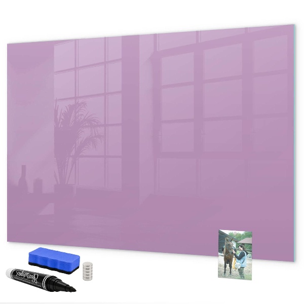 Memobord van glas met print inclusief neodymium magneten Notitie- en fotobord