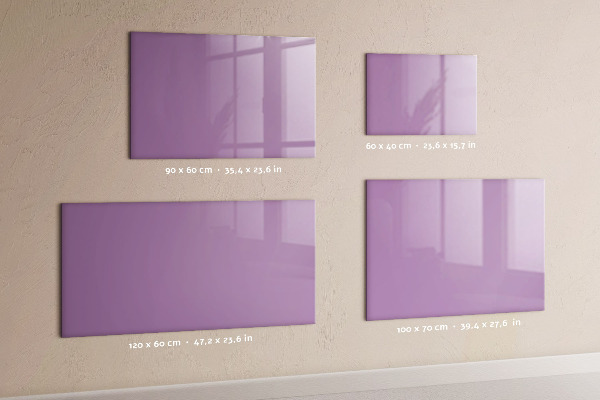 Memobord van glas met print inclusief neodymium magneten Notitie- en fotobord