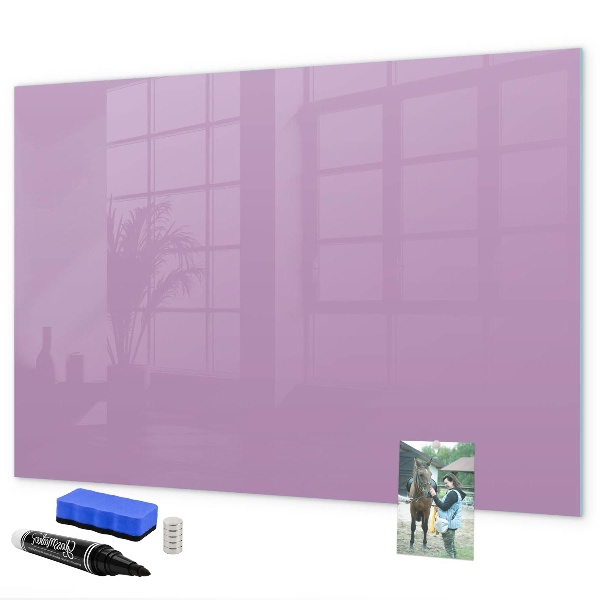 Memobord van glas met print inclusief neodymium magneten Notitie- en fotobord