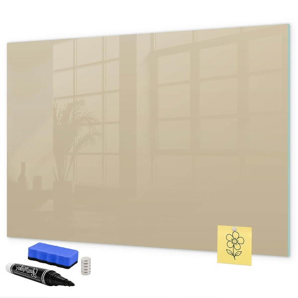 Memobord van glas met print inclusief neodymium magneten Een knusse plek voor herinneringen en aantekeningen.