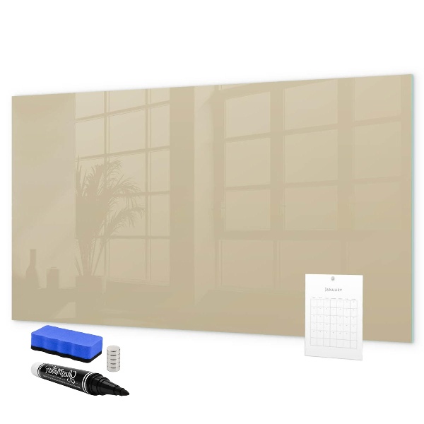 Memobord van glas met print inclusief neodymium magneten Een knusse plek voor herinneringen en aantekeningen.