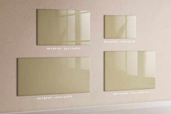 Memobord van glas met print inclusief neodymium magneten Een knusse plek voor herinneringen en aantekeningen.
