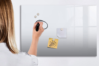 Memobord van glas met print inclusief neodymium magneten Een praktisch prikbord voor notities en foto's.