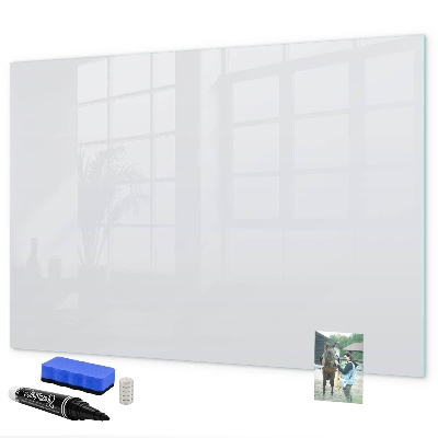 Memobord van glas met print inclusief neodymium magneten Een praktisch prikbord voor notities en foto's.