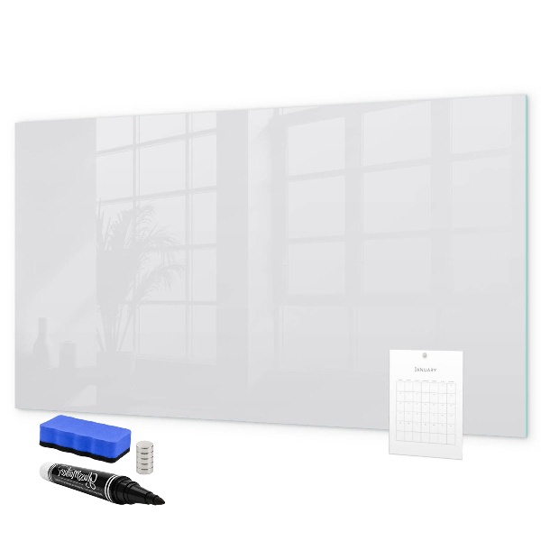 Memobord van glas met print inclusief neodymium magneten Een praktisch prikbord voor notities en foto's.