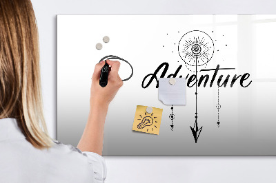 Memobord van glas met print inclusief neodymium magneten Creatief moodboard voor het presenteren van herinneringen